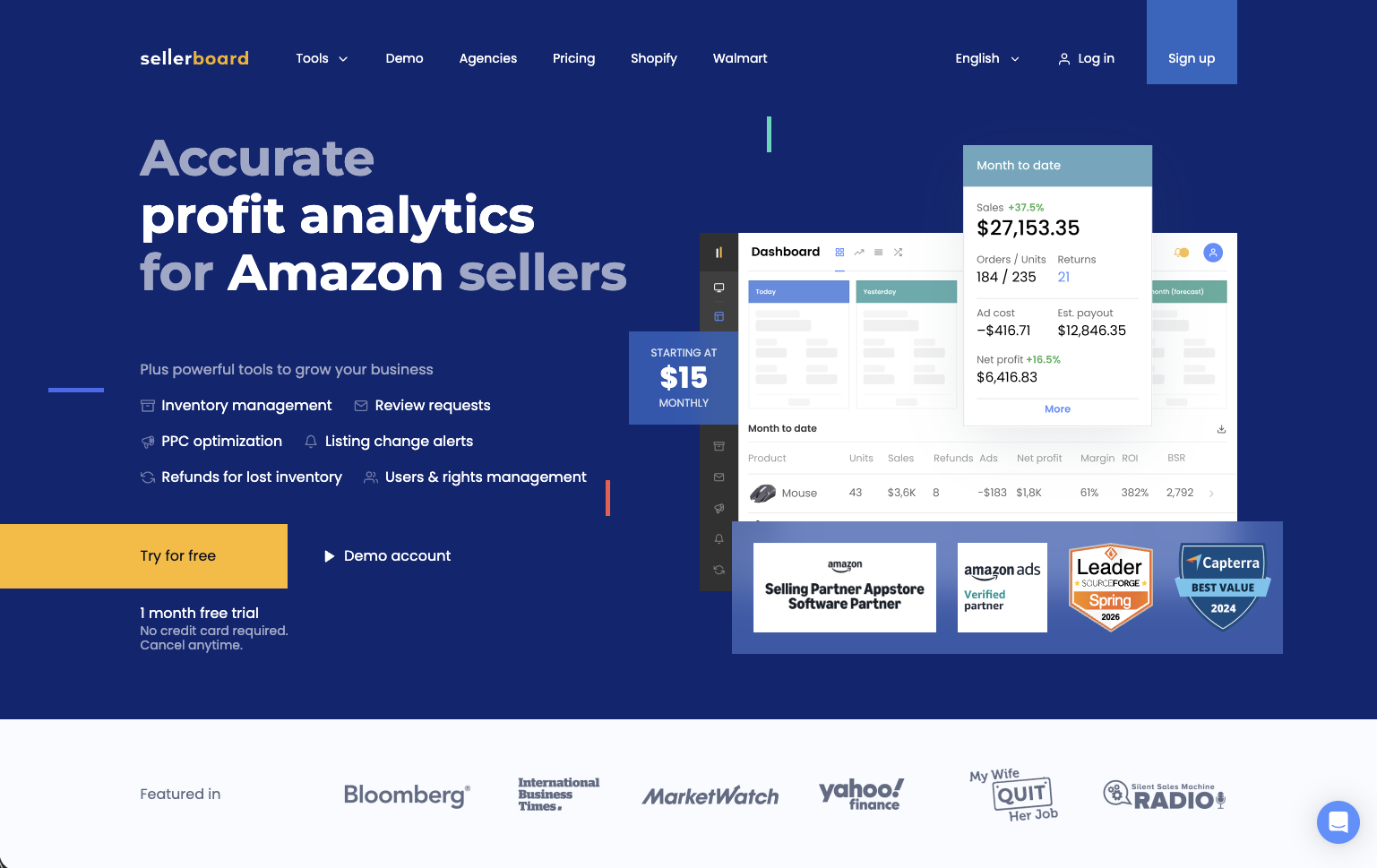 Sellerboard Dashboard